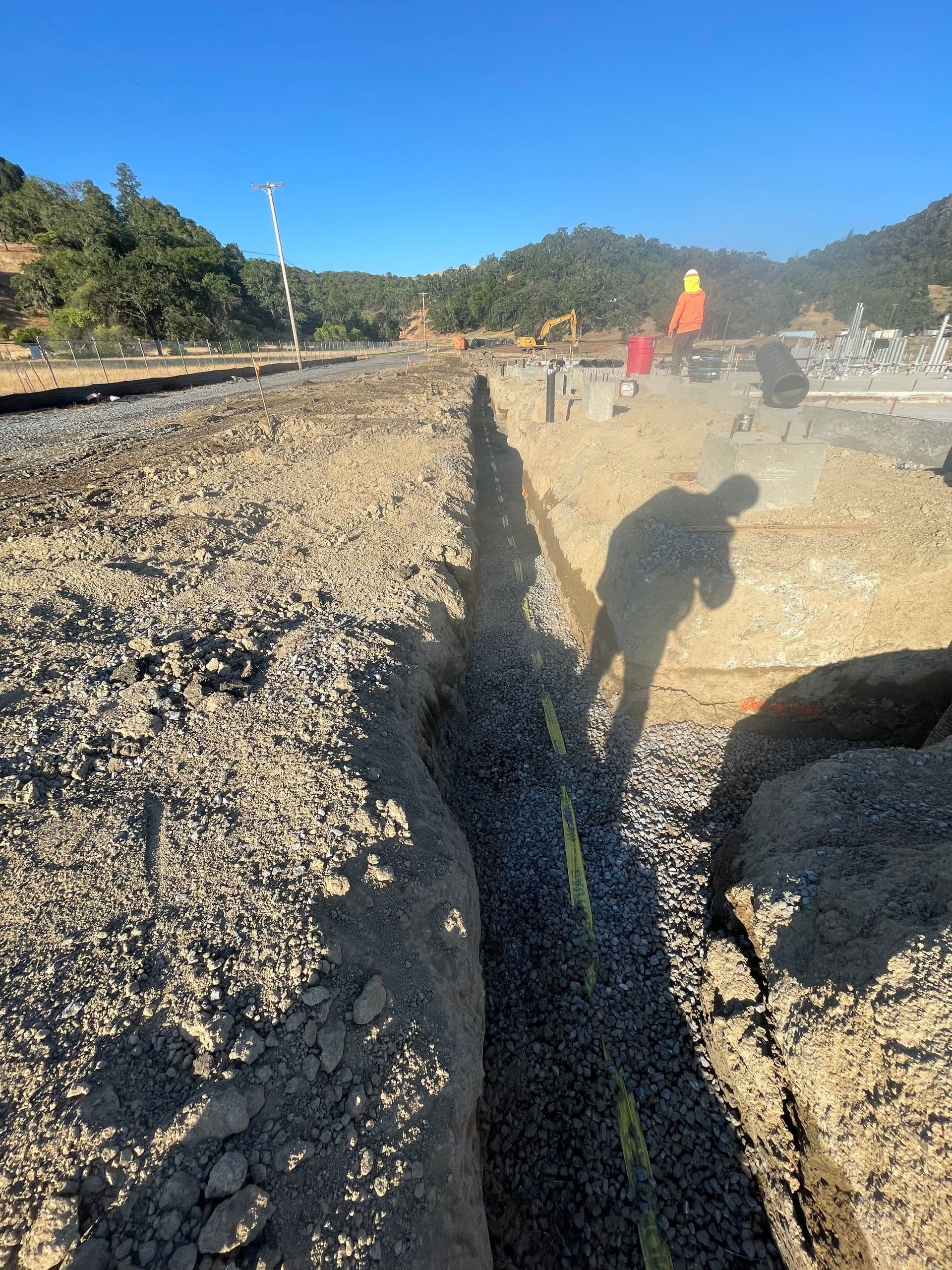 Excavation work at Baumgardner Ranch