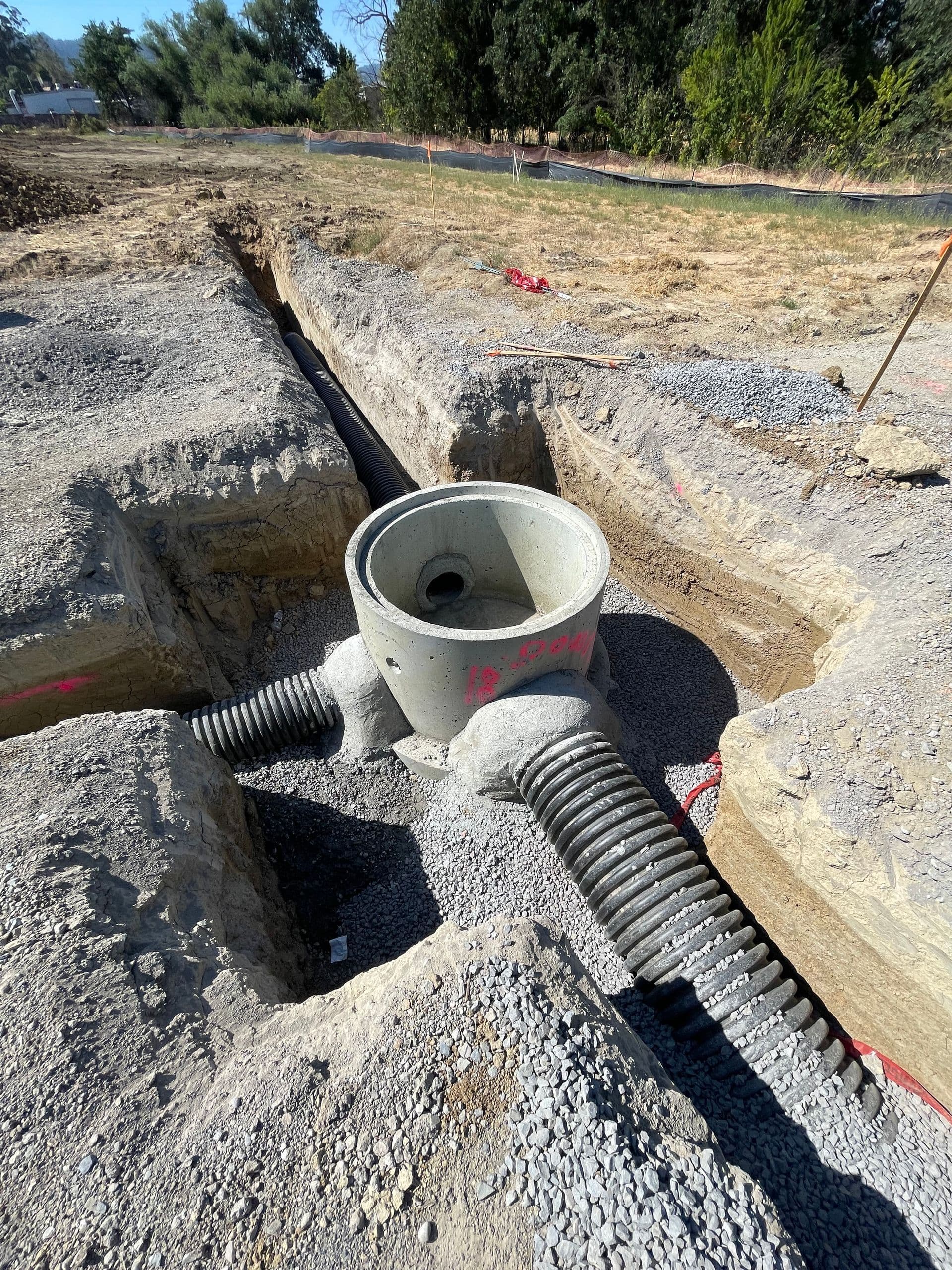 Heavy equipment at work