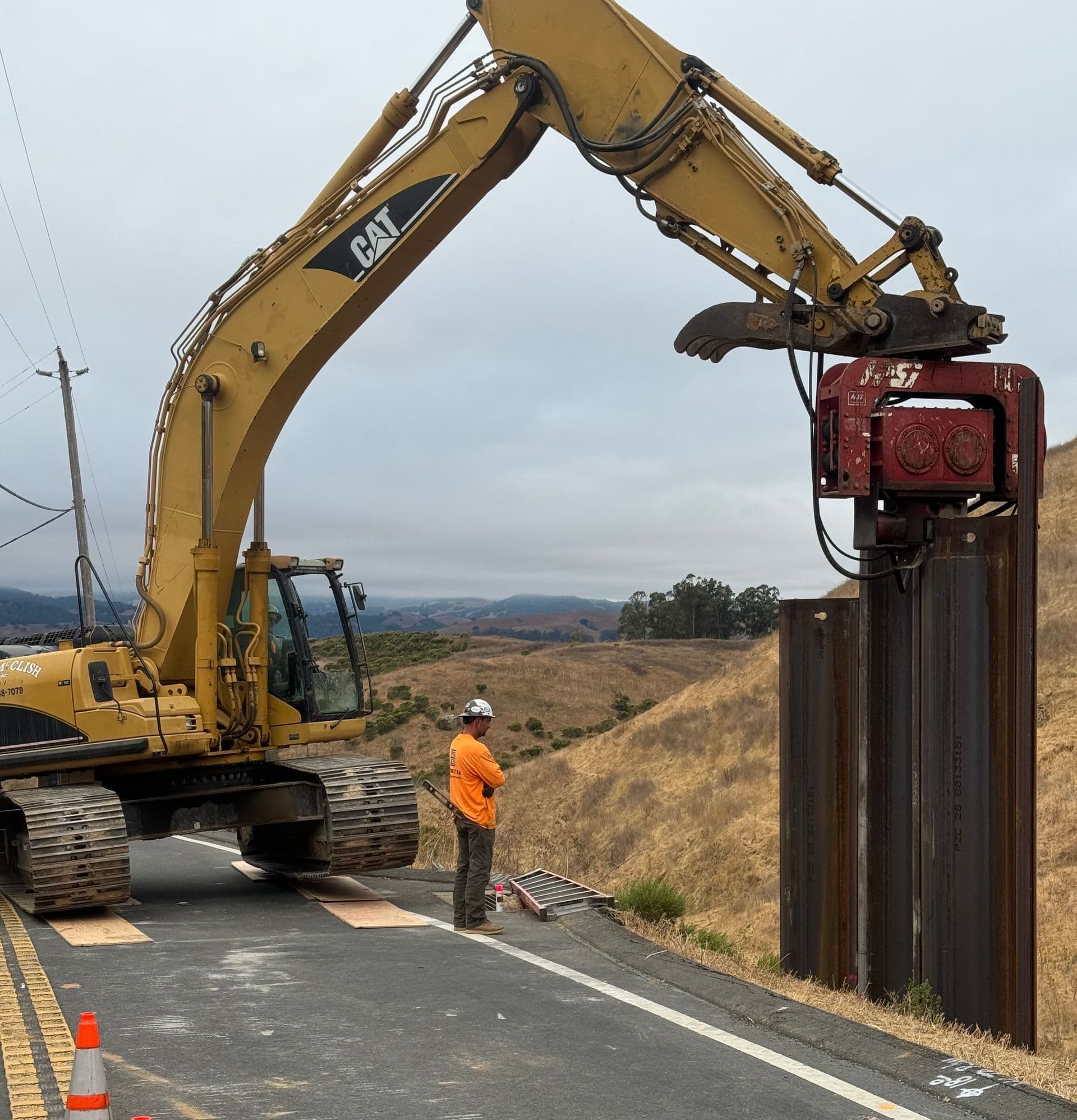 Highway shoulder reconstruction