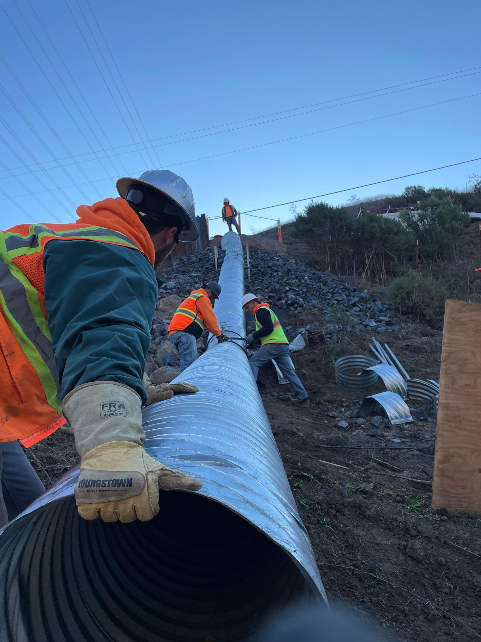 Foundation work for piles