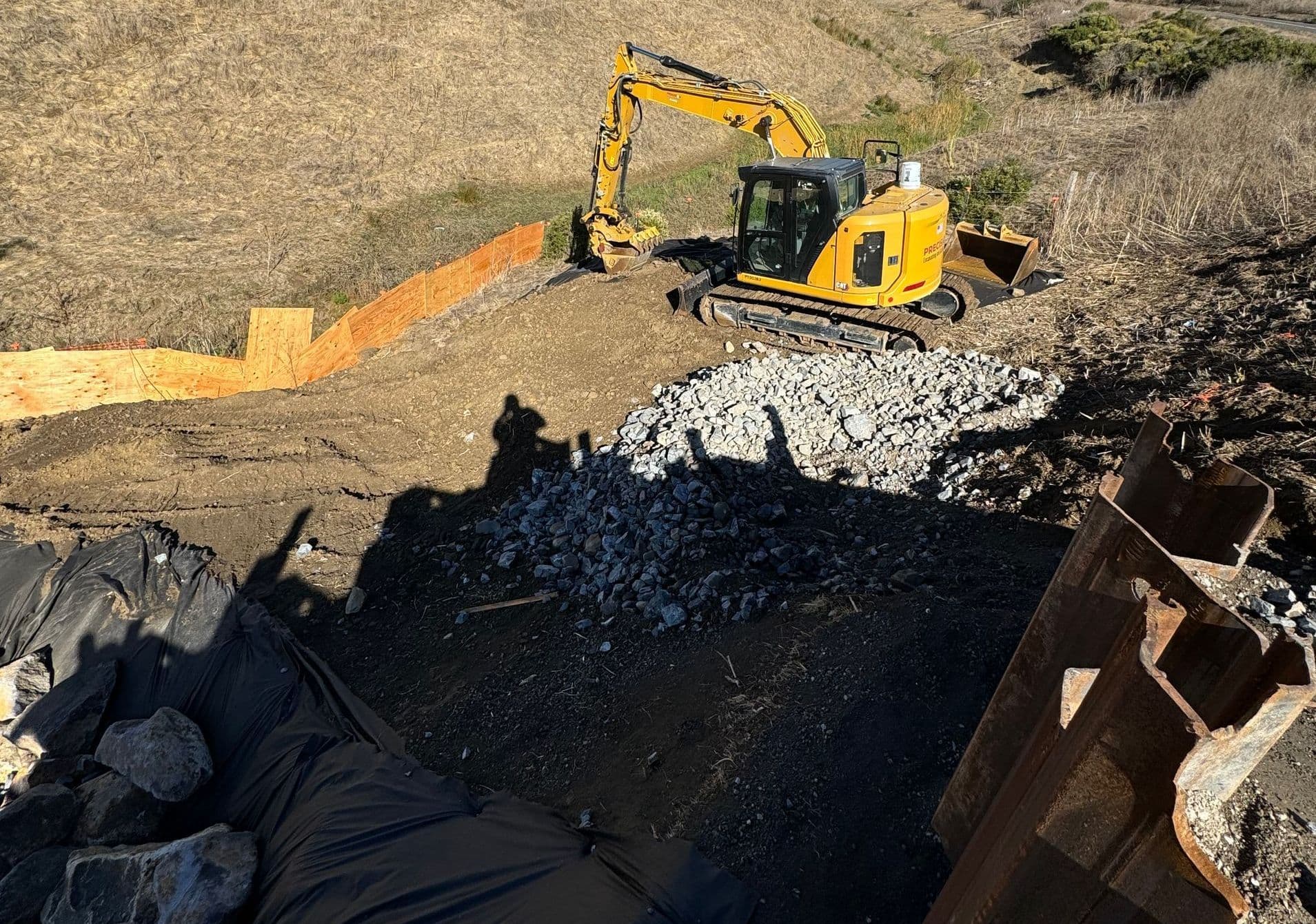 Completed highway repair
