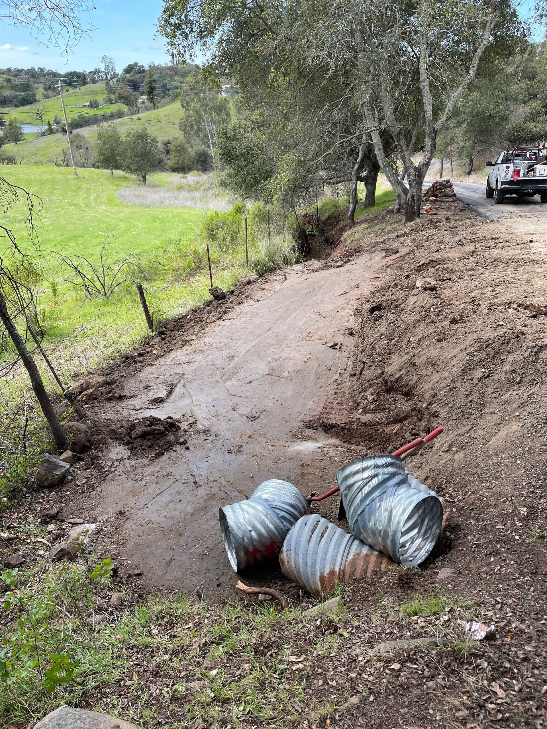 Excavation for culvert