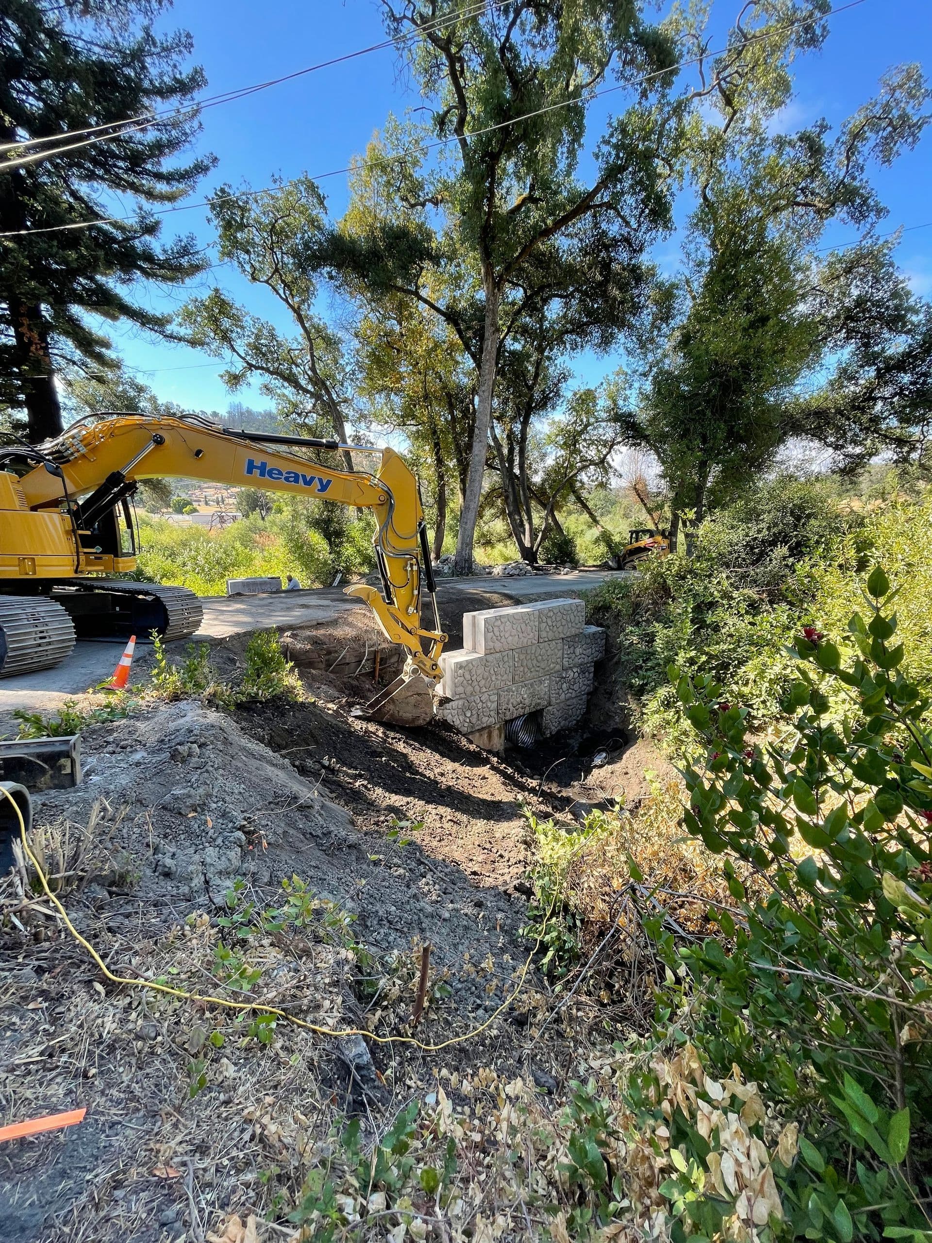 Road damage from culvert failure