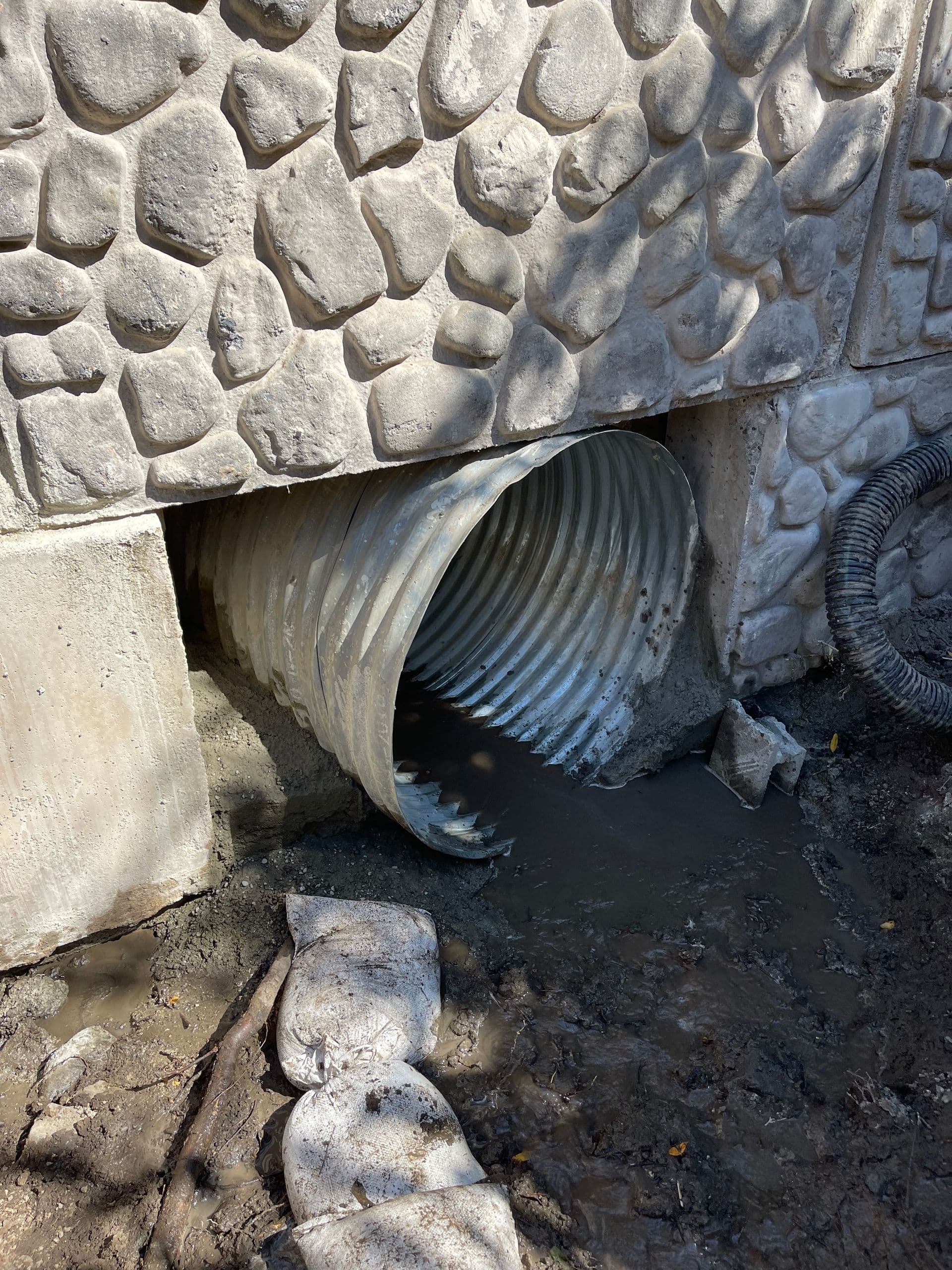 Excavation for new culvert