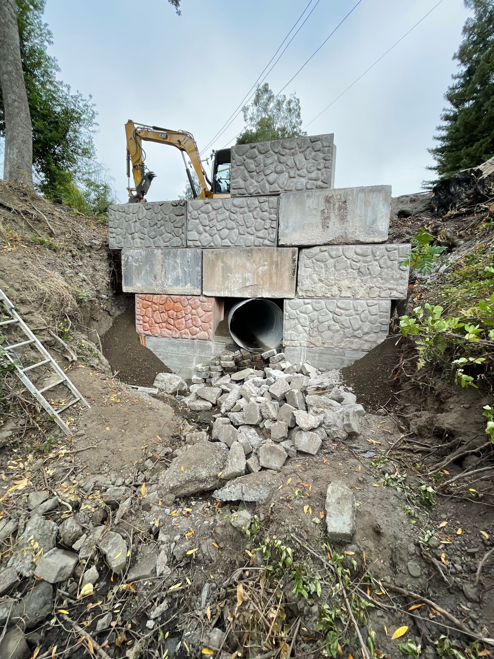 Old culvert removal