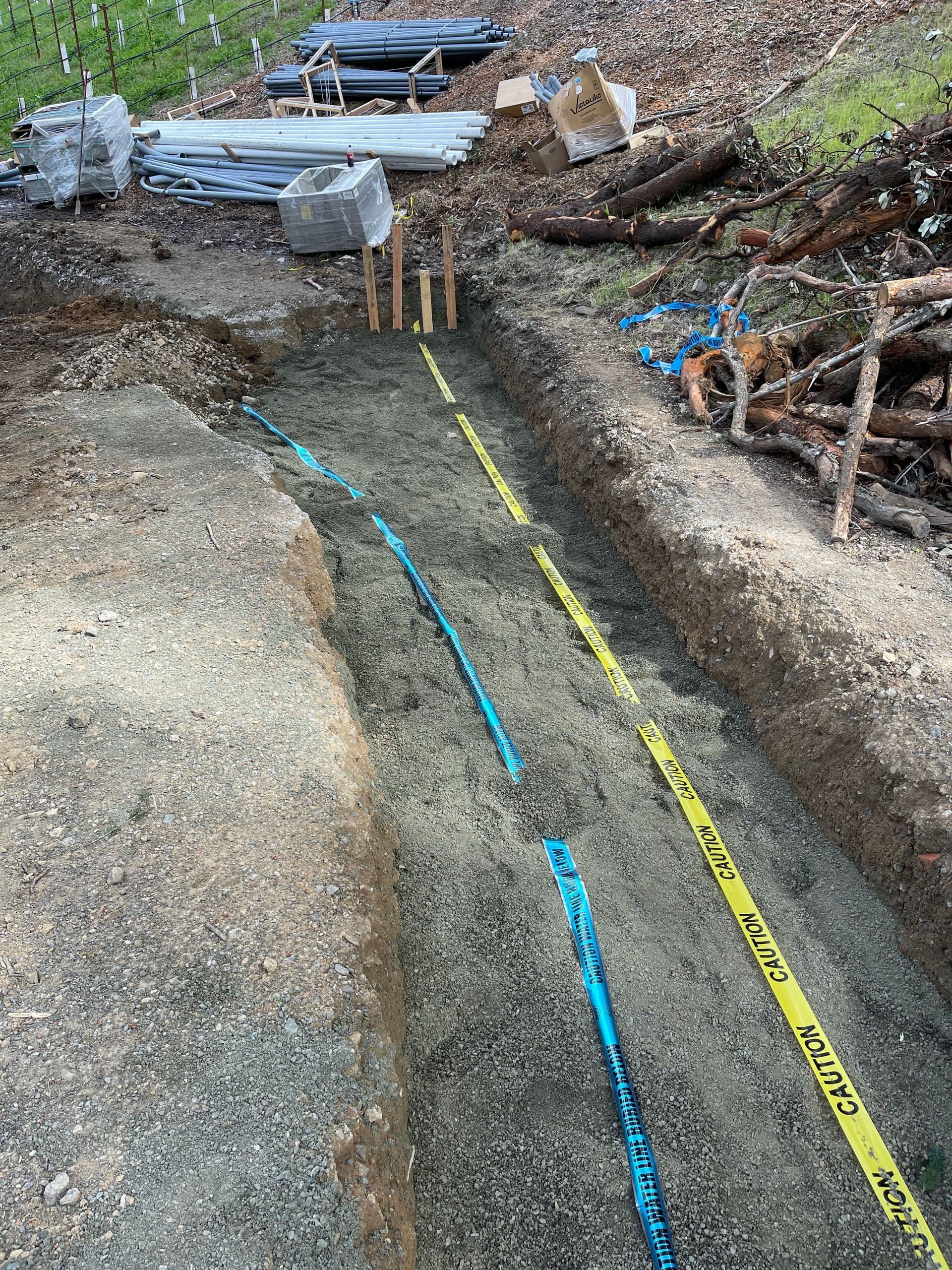 Water pipe installation