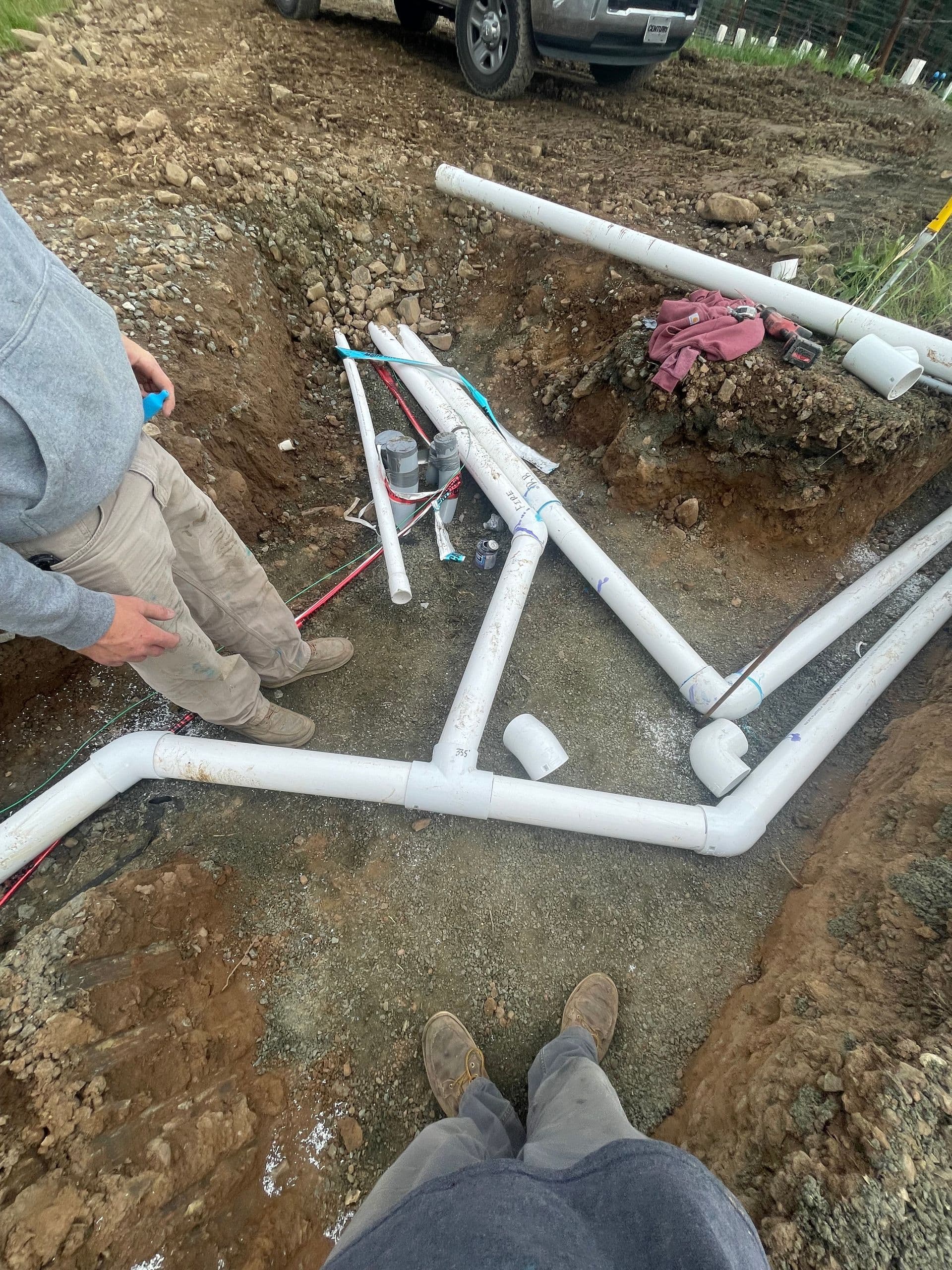 Domestic water pipe section