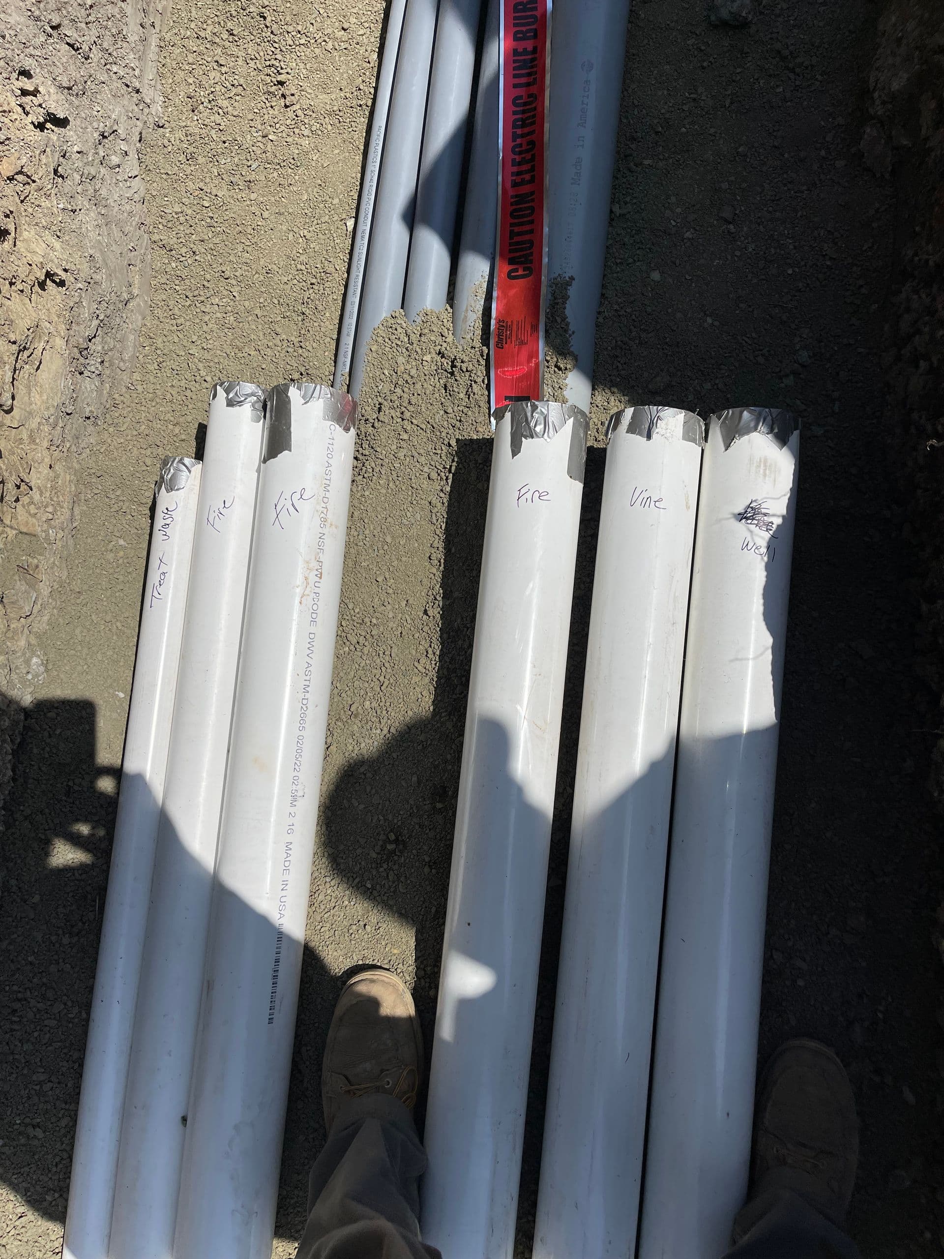 C900 fire line placement