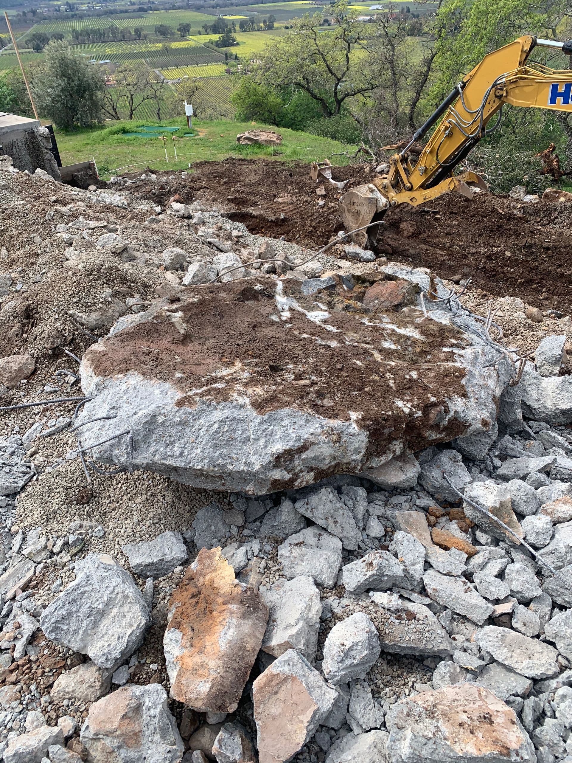 Footing excavation