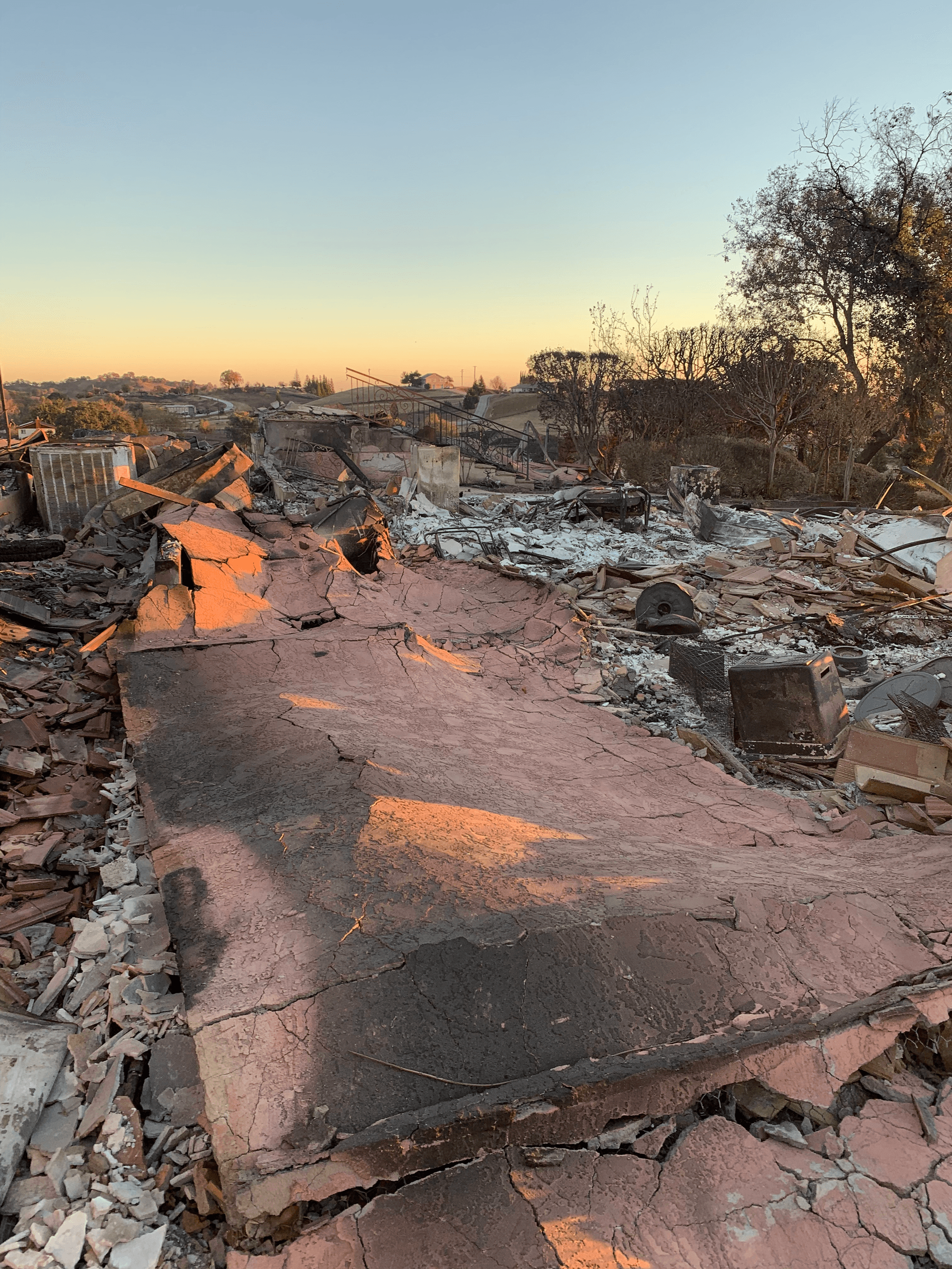 Site clearing progress