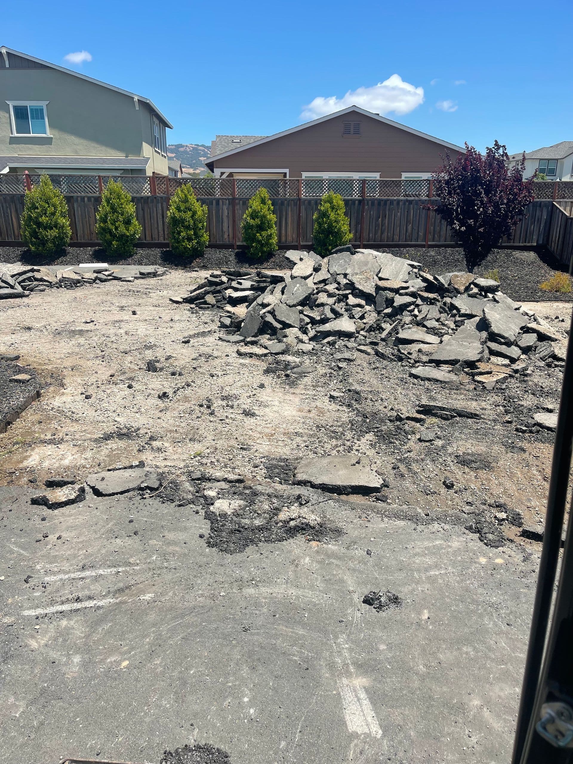 Heavy equipment on site