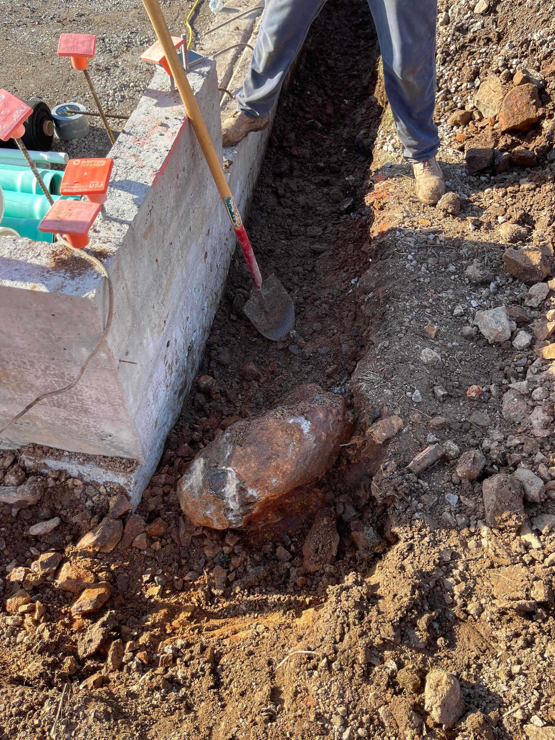 Sewer line installation