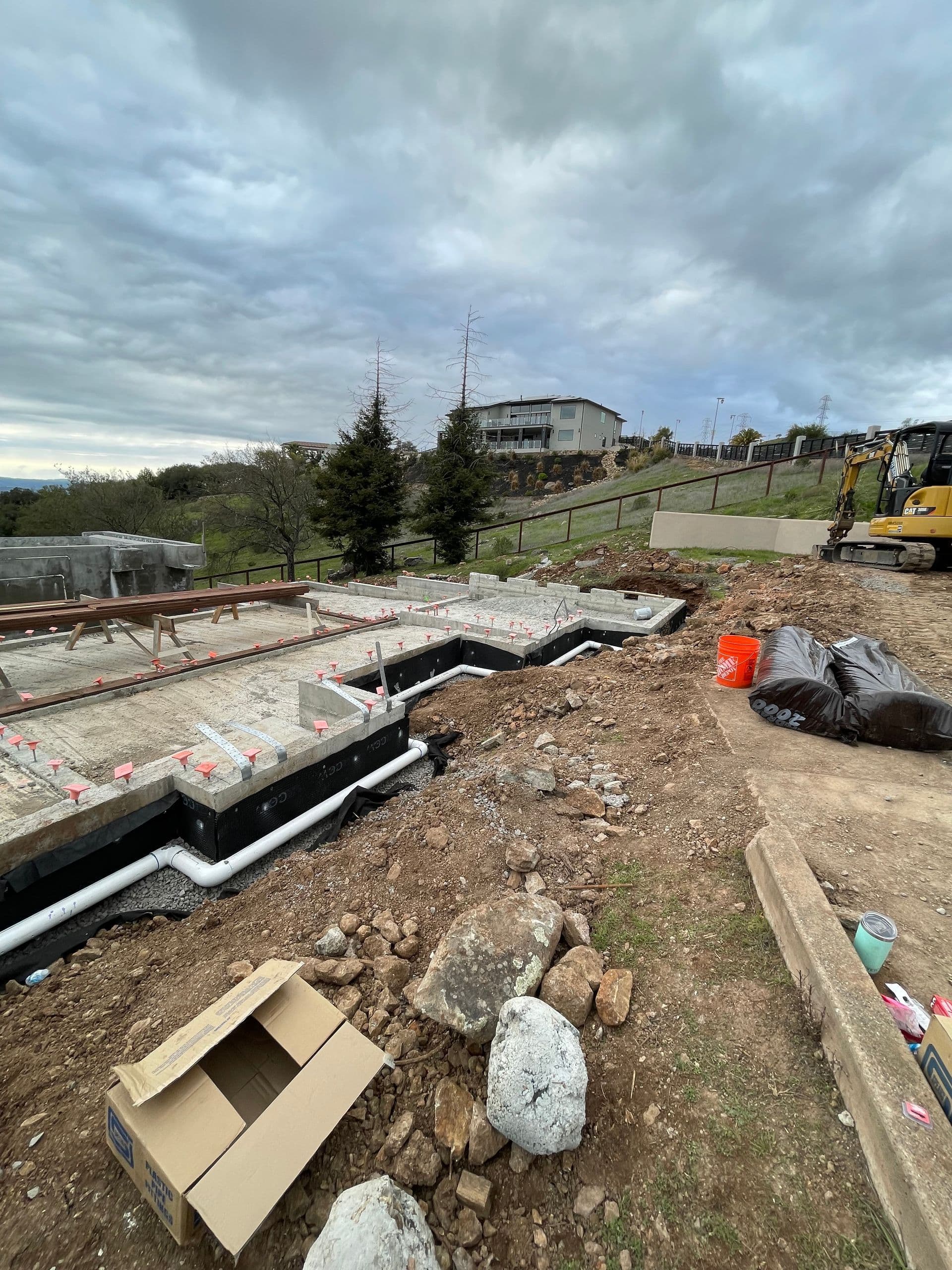 Equipment working on site