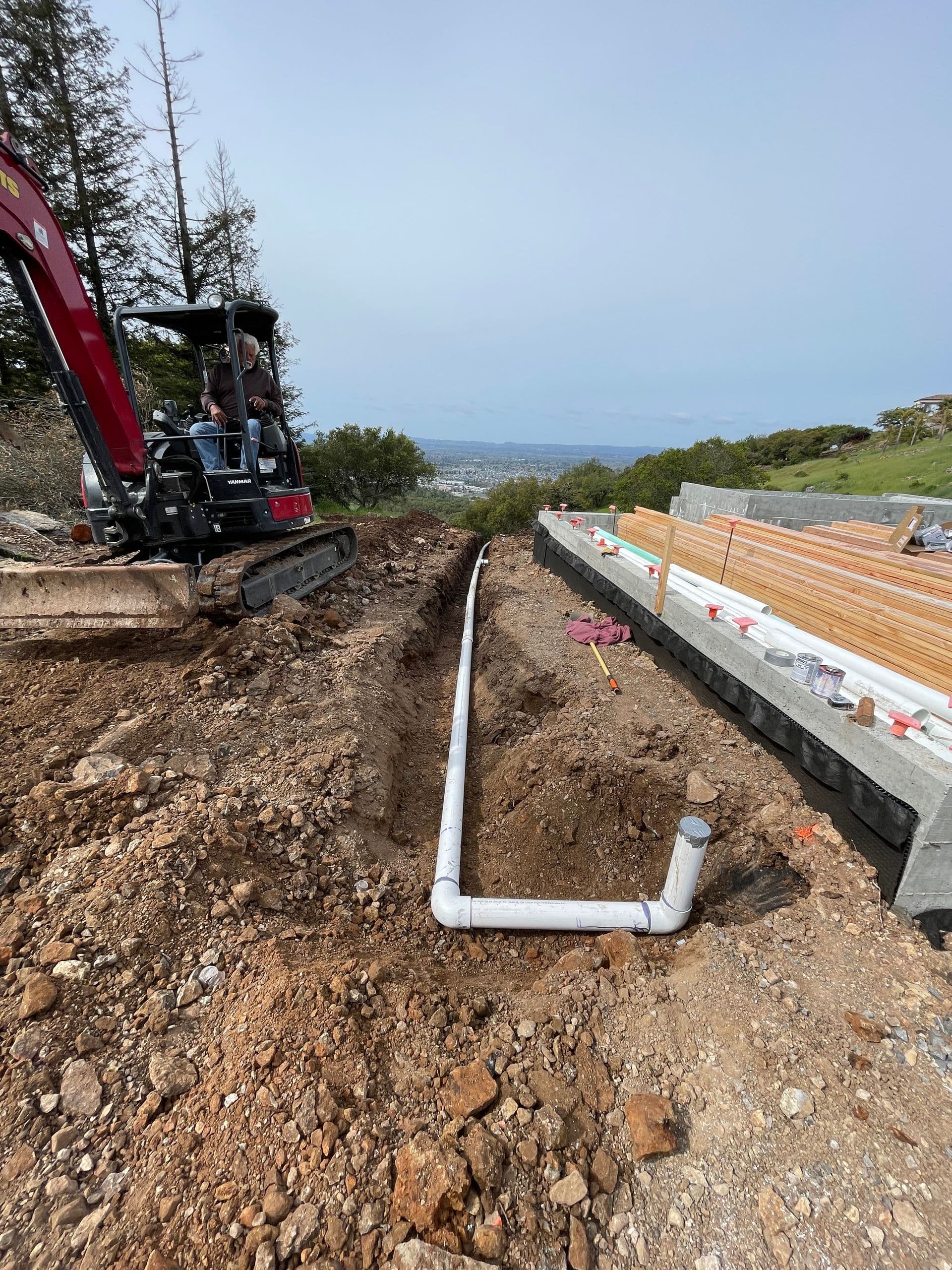 Dissipater pit installation