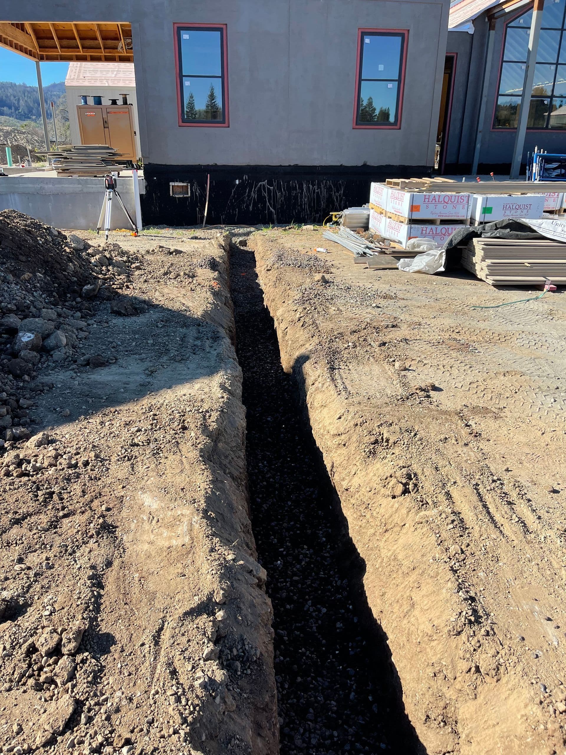 Leach line placement