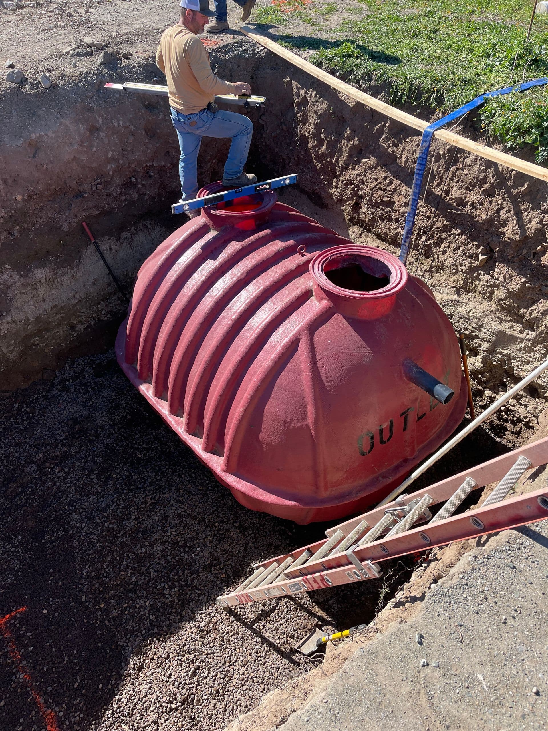 Site grading for septic