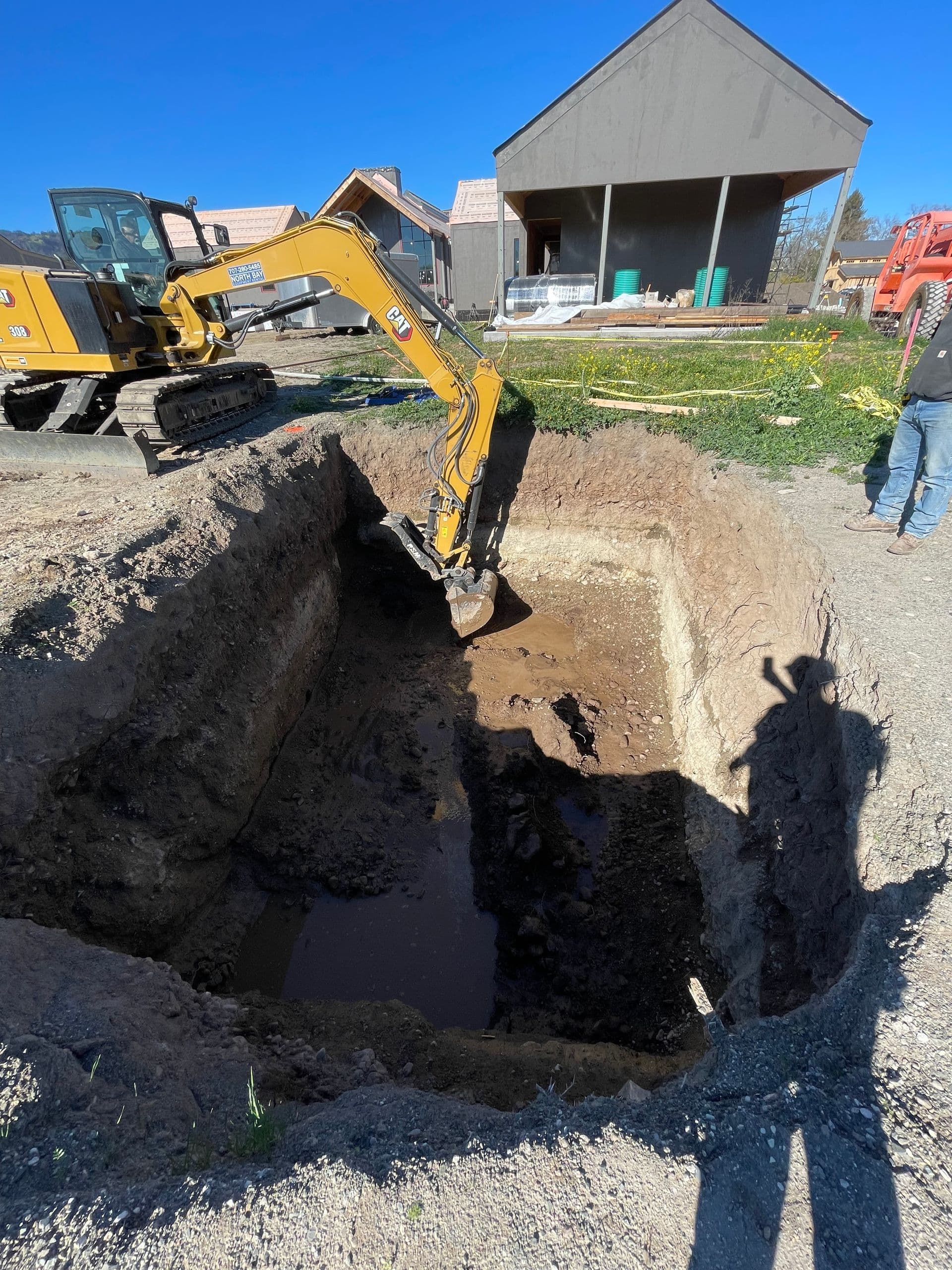 Excavation progress