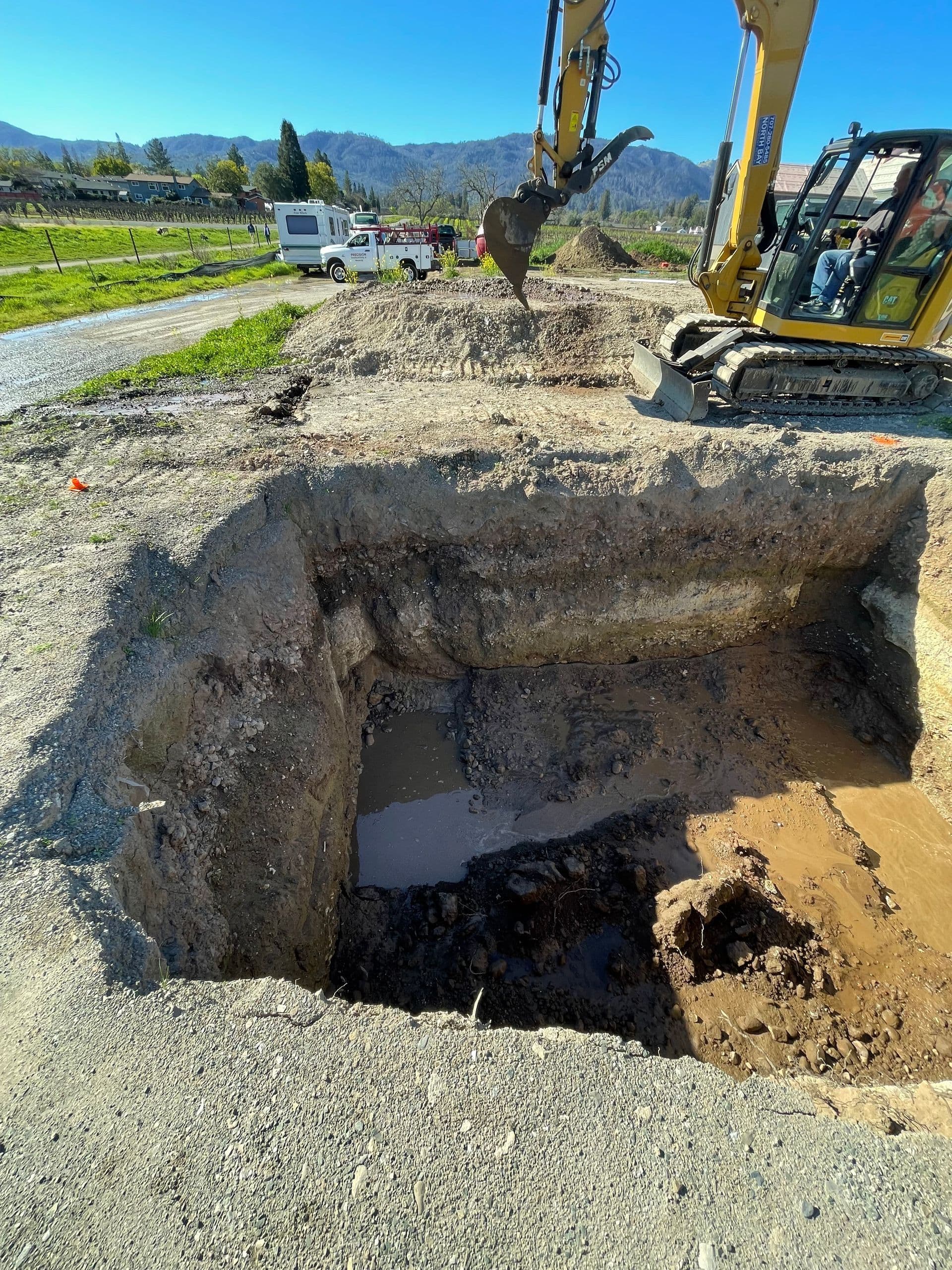 Septic system layout